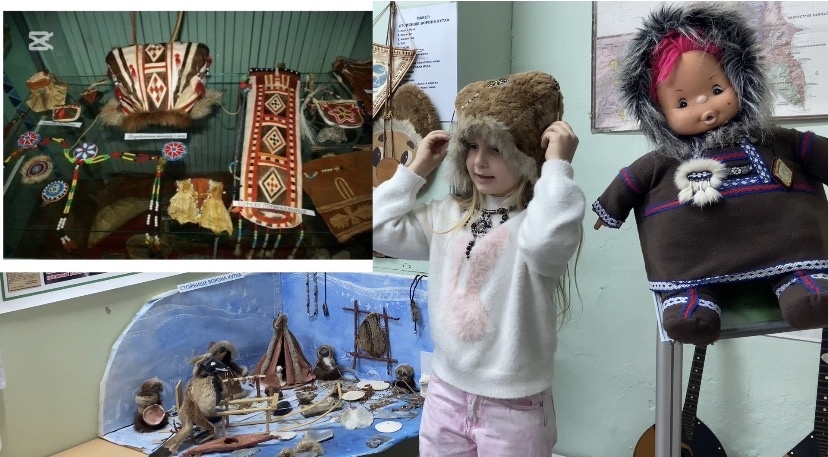 Ученица проводит экскурсию для сверстников