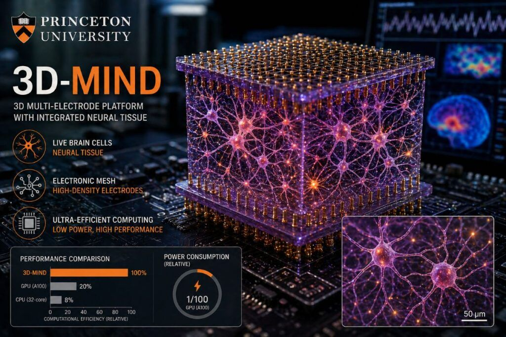 Сравнение мощности 3D-MIND с другими процессорами, Источник: https://www.matricedigitale.it/2026/04/27/princeton-3d-mind-biocomputing/