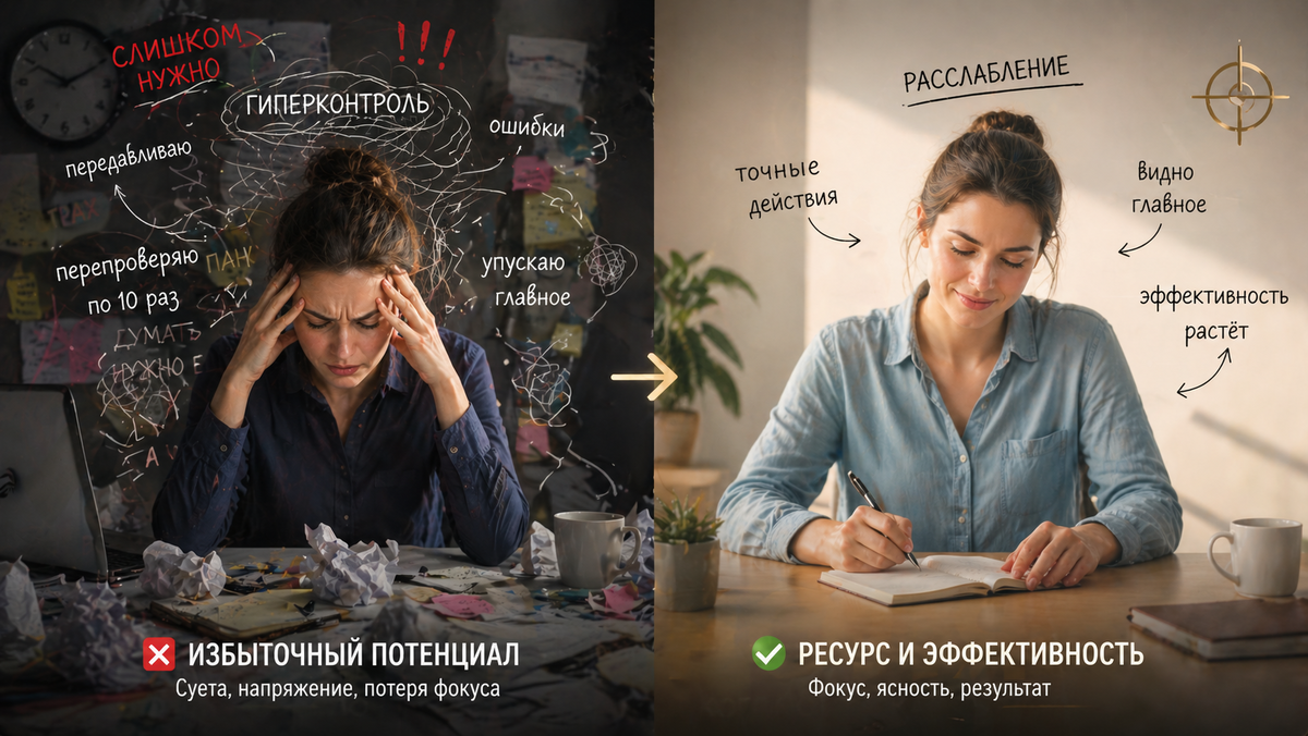 Гиперконтроль порождает ошибки: мы по десять раз перепроверяем то, что не нужно, и упускаем главное