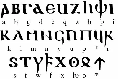 Готский алфавит. Яндекс Картинки