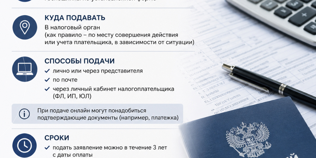 Как вернуть переплату по госпошлине