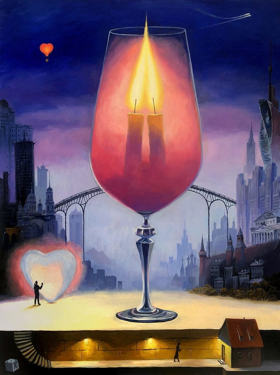 Бокал любви.Источник изображения : vk.com›alexbolotov_paintings