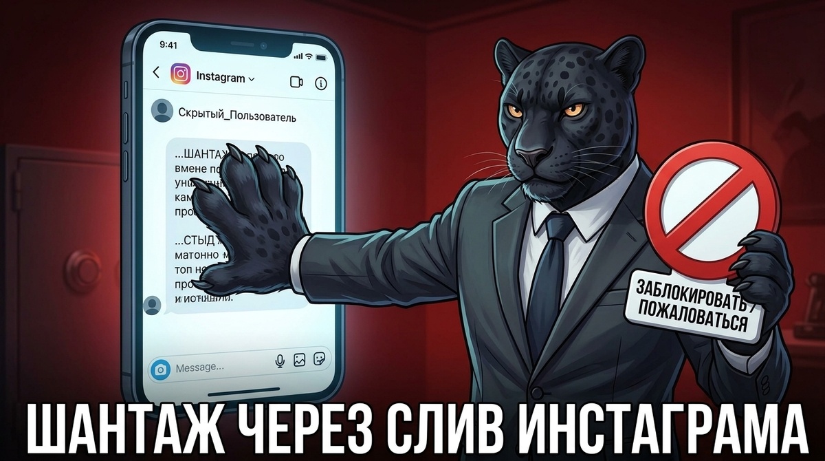 Шантаж сливом переписки в Инстаграм: как остановить вымогателя и подать репорт | Пантера Диджитал — агентство по управлению цифровой репутацией и удалению информации.