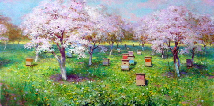 Майский мёд. Художник Николай Комаров.