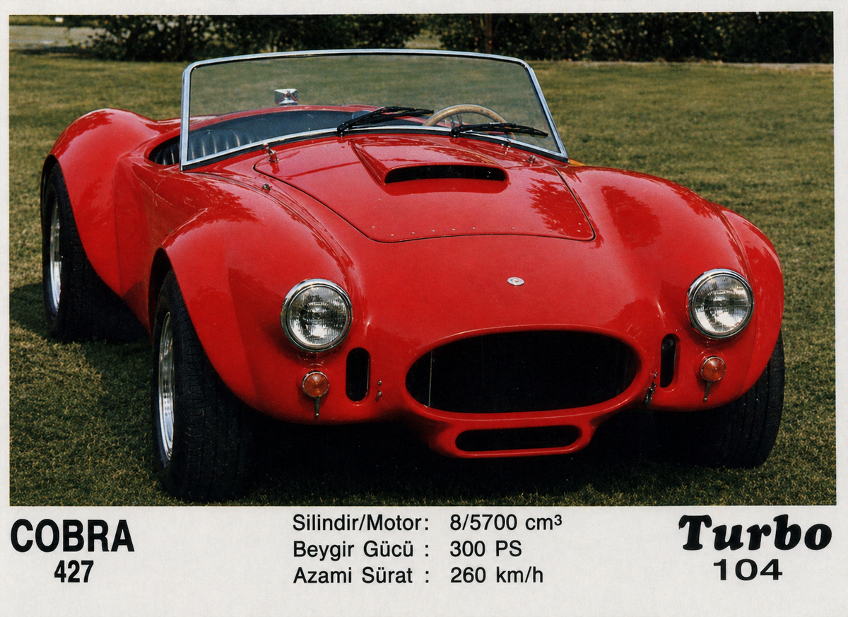 Вкладыш №104 — Cobra 427 / Dax Tojeiro, восстановленное изображение