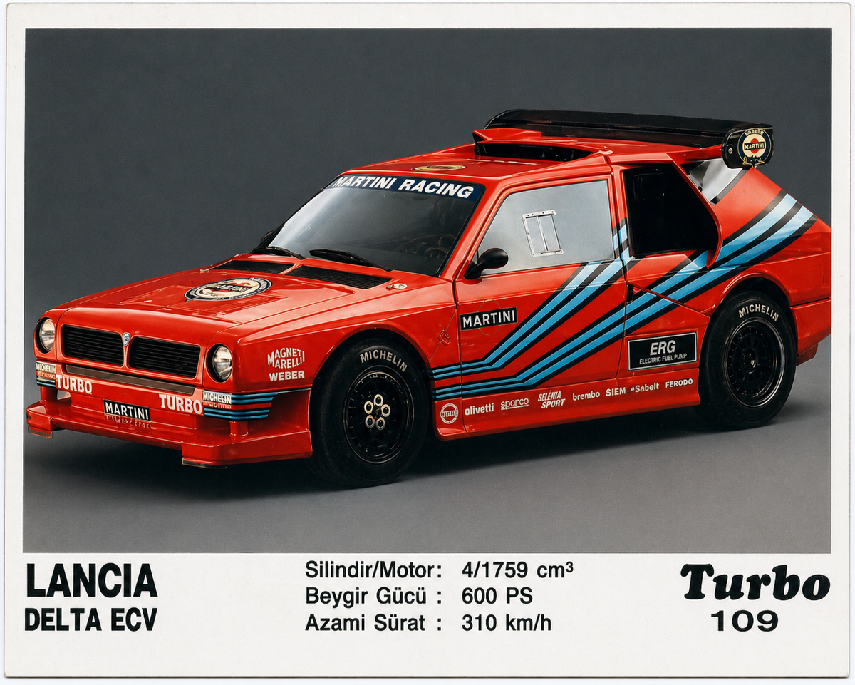 Вкладыш №109 — Lancia Delta ECV, восстановленное изображение