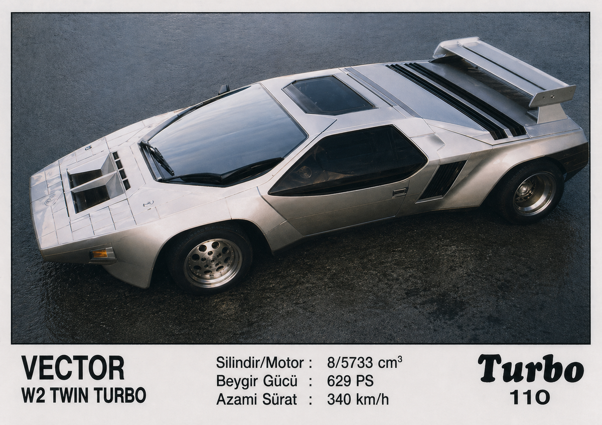 Вкладыш №110 — Vector W2 Twin Turbo, восстановленное изображение