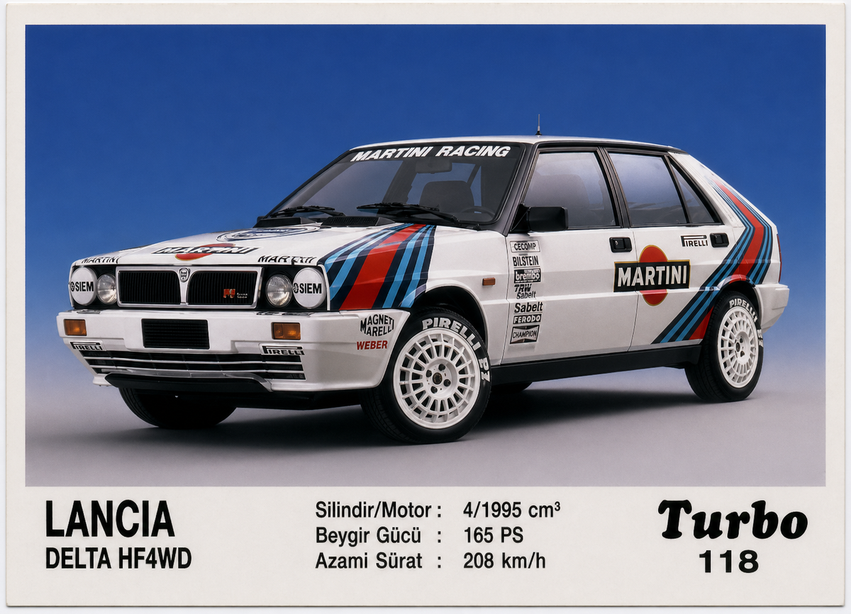 Вкладыш №118 — Lancia Delta HF 4WD, восстановленное изображение