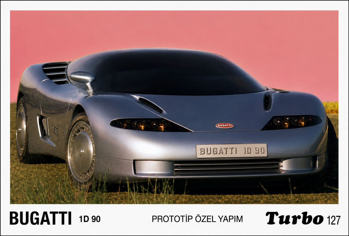 Вкладыш №127 — Bugatti ID 90, восстановленное изображение