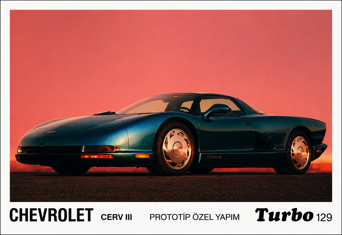 Вкладыш №129 — Chevrolet CERV III, восстановленное изображение
