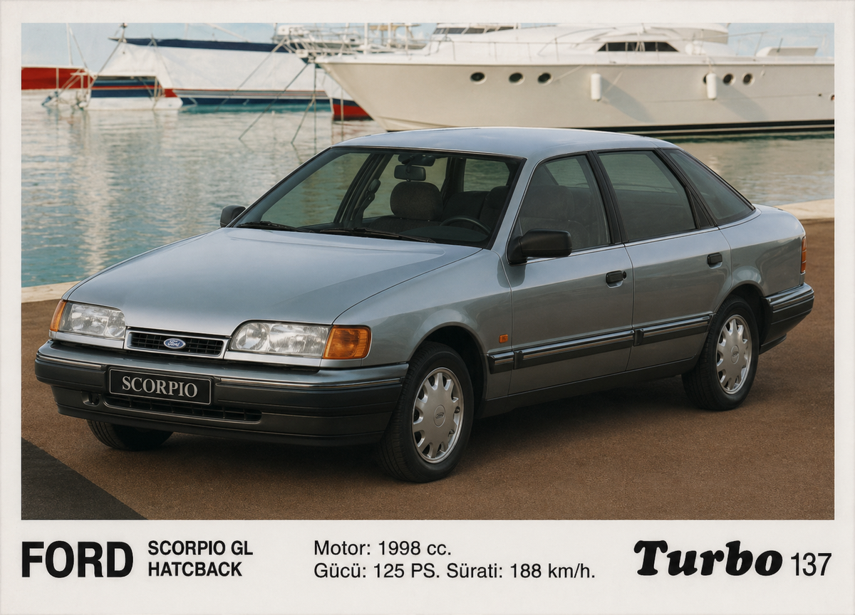 Вкладыш №137 — Ford Scorpio GL Hatchback, восстановленное изображение