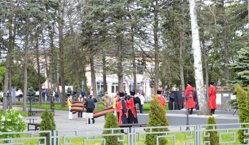Фото автора. 30.04.2026. Станица. Всё готово к встрече почётных гостей.