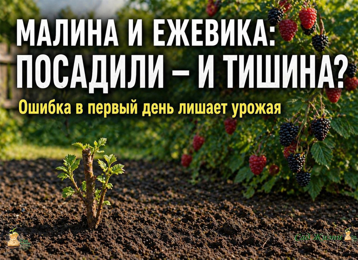 Сажаете малину весной? Вот где большинство теряет урожай уже в первый год