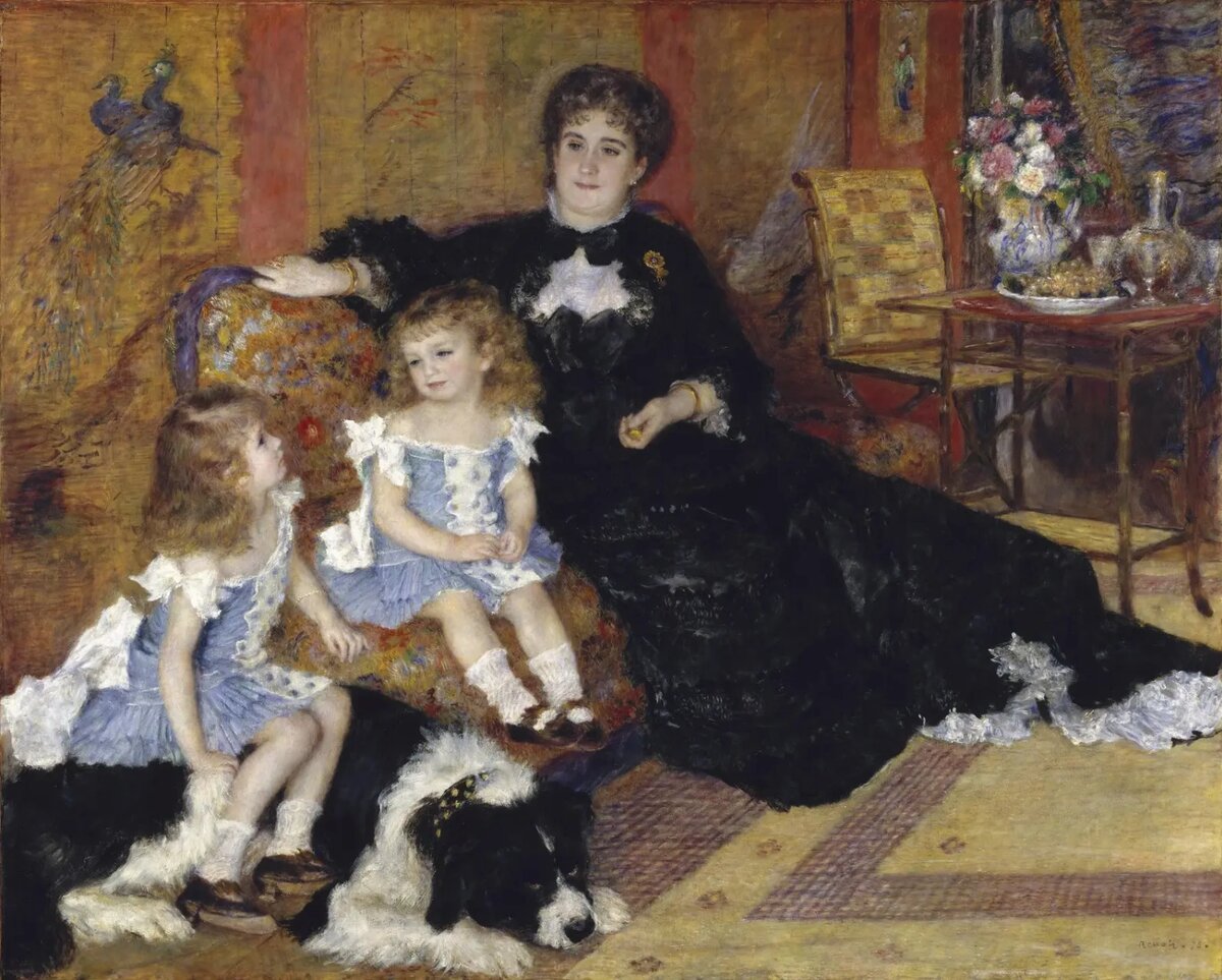 Пьер Огюст Ренуар - Мадам Шарпантье с детьми, 1878