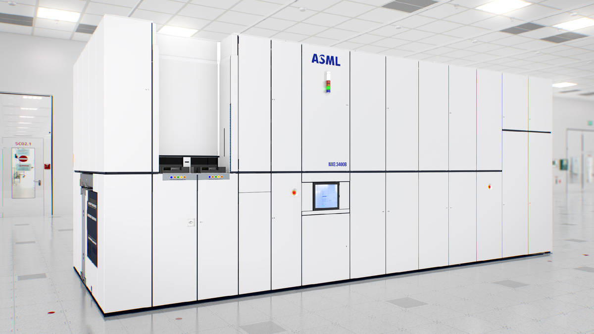 Установка ASML EUV NXE 3400 (с низкой числовой апертурой). Изображение: ©ASML