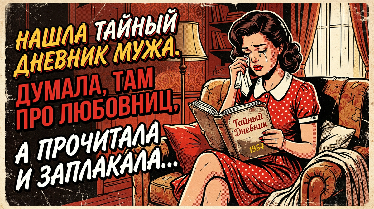 Нашла тайный дневник мужа. Думала, там про любовниц