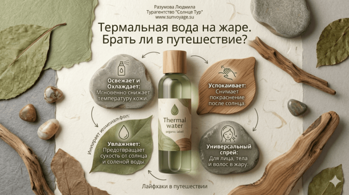Термальная вода для путешествий