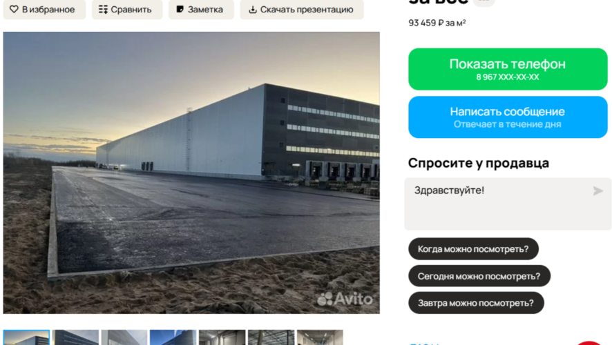    Скриншот: "Авито"