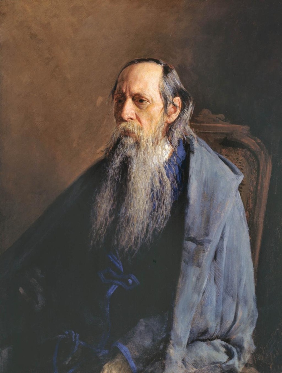 Портрет Михаила Салтыкова кисти Н. А. Ярошенко, 1886 год