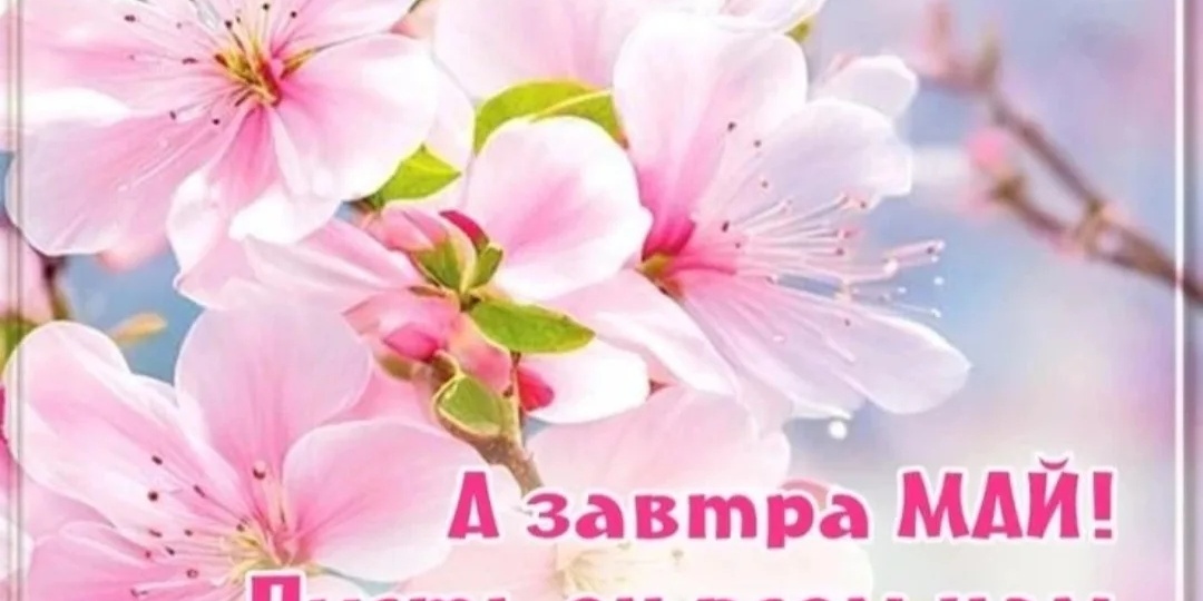 Завтра 1 мая.