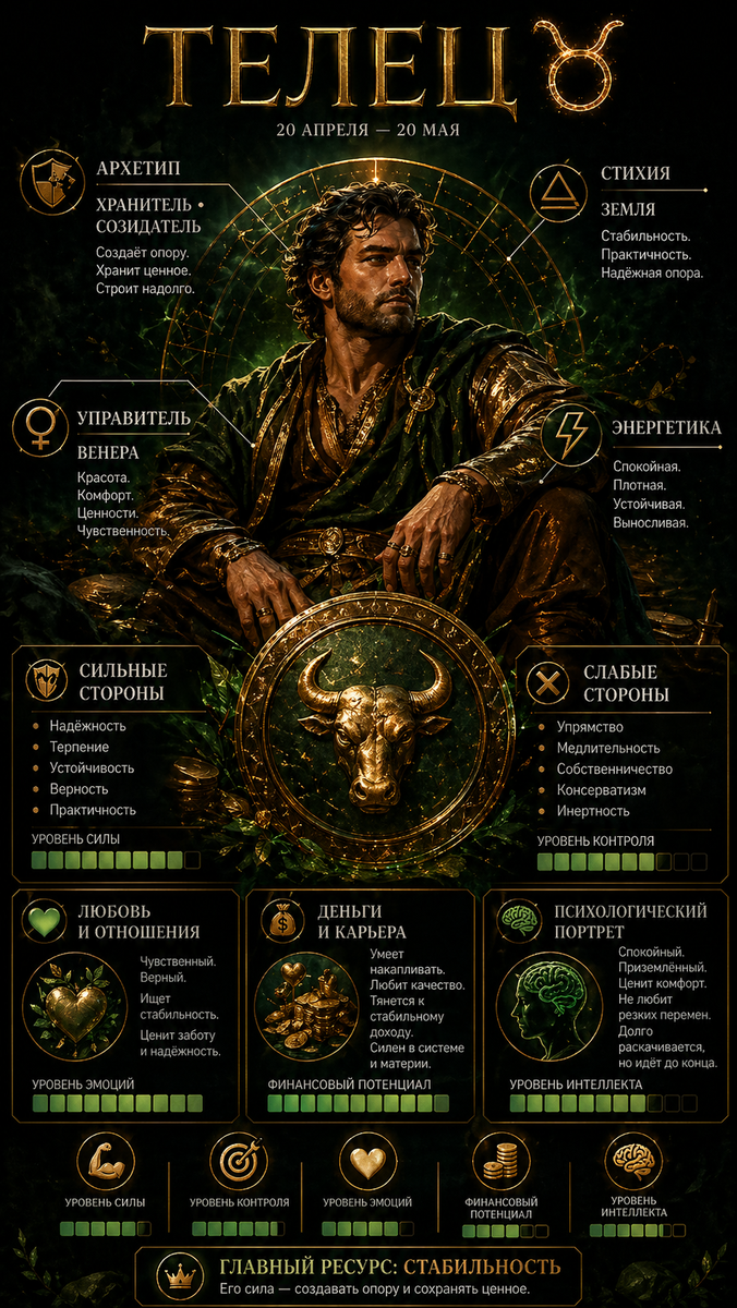 ♉ Телец — архетип хранителя
