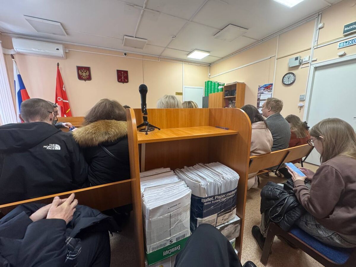 Заседание суда 30 апреля. Фото: Петербургское «Яблоко»