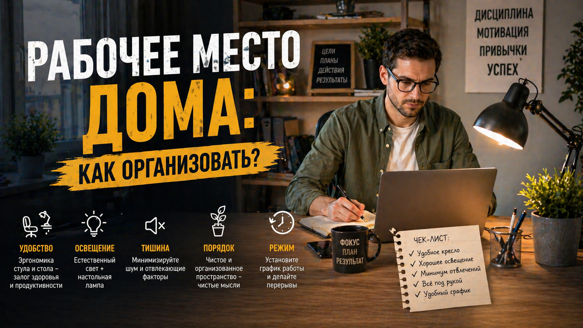 Рабочее место дома: как организовать?