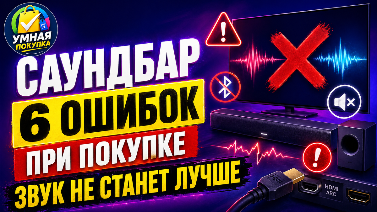 Саундбар: 6 ошибок при покупке, из-за которых звук не станет лучше
