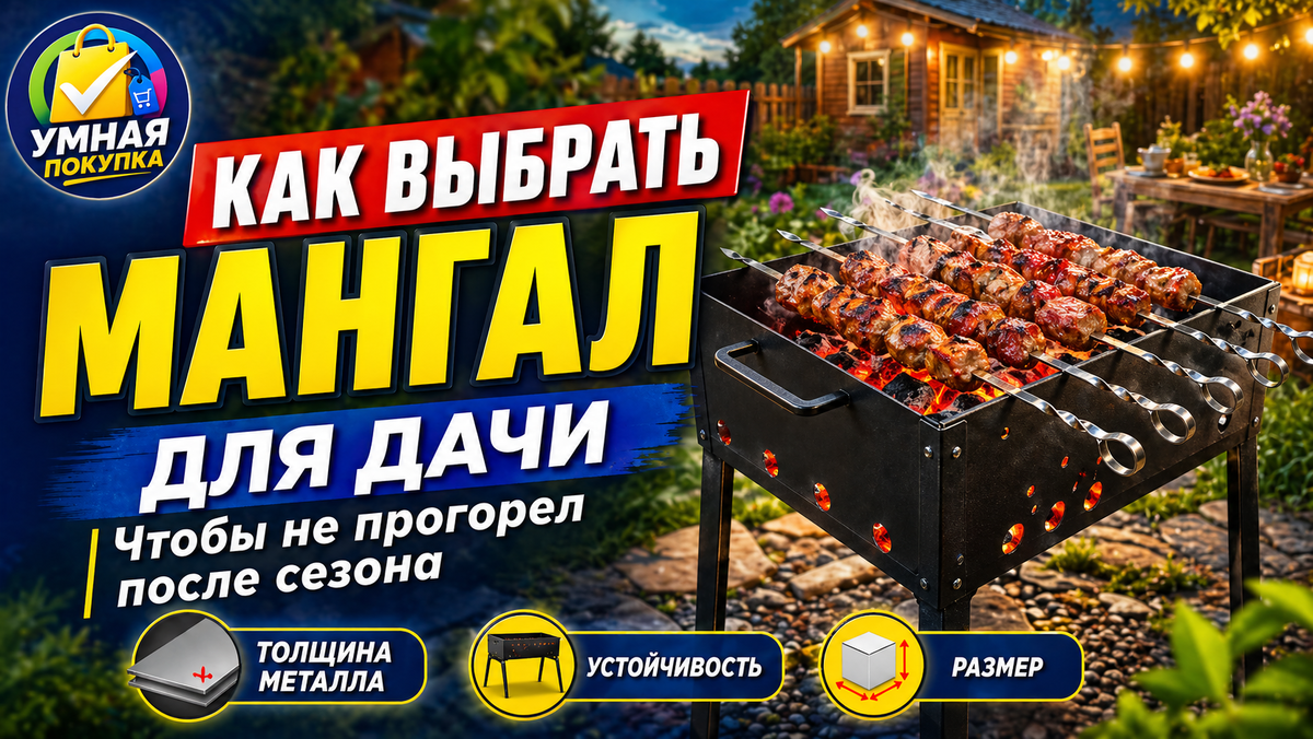 Мангал для дачи: как выбрать, чтобы шашлык жарился, а не мучился