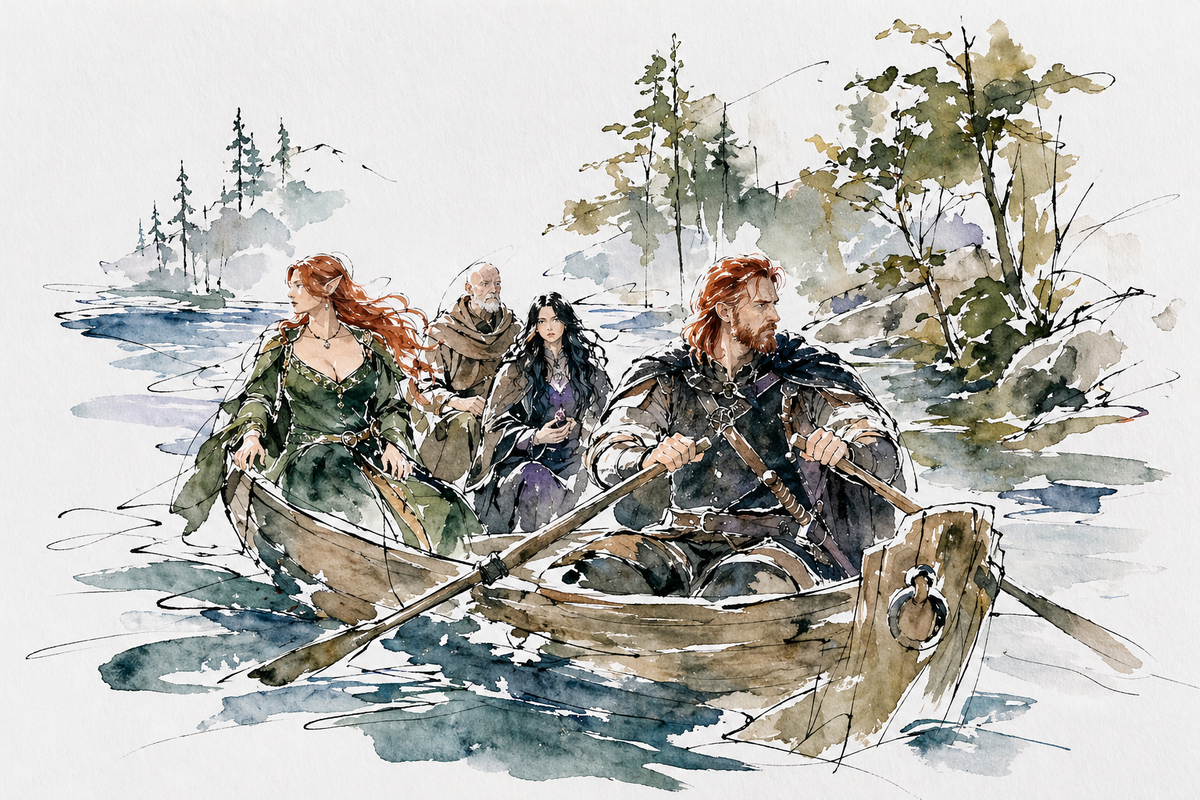Четверо героев с незавидной судьбой отправляются в отчаянное путешествие по землям королевства. 