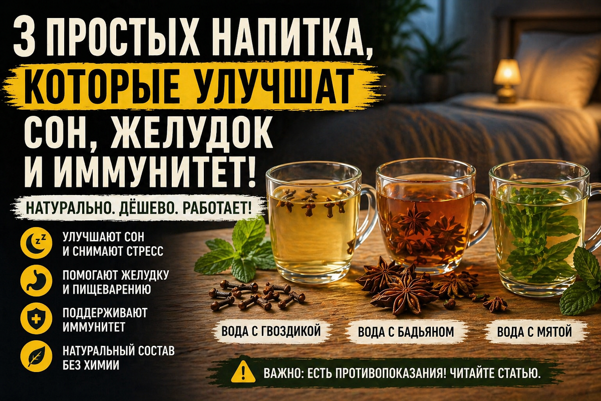 Напитки для пищеварения и иммунитета 