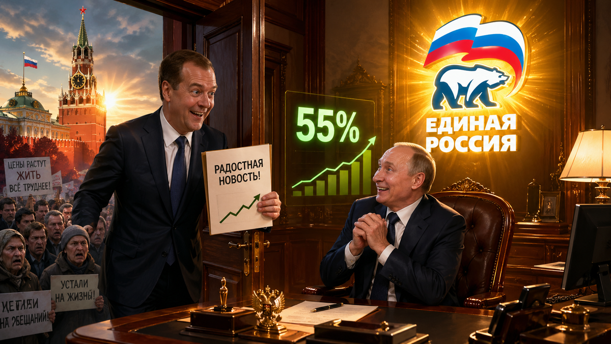 Партия «Единая Россия» может получить не менее 55% голосов на выборах в сентябре