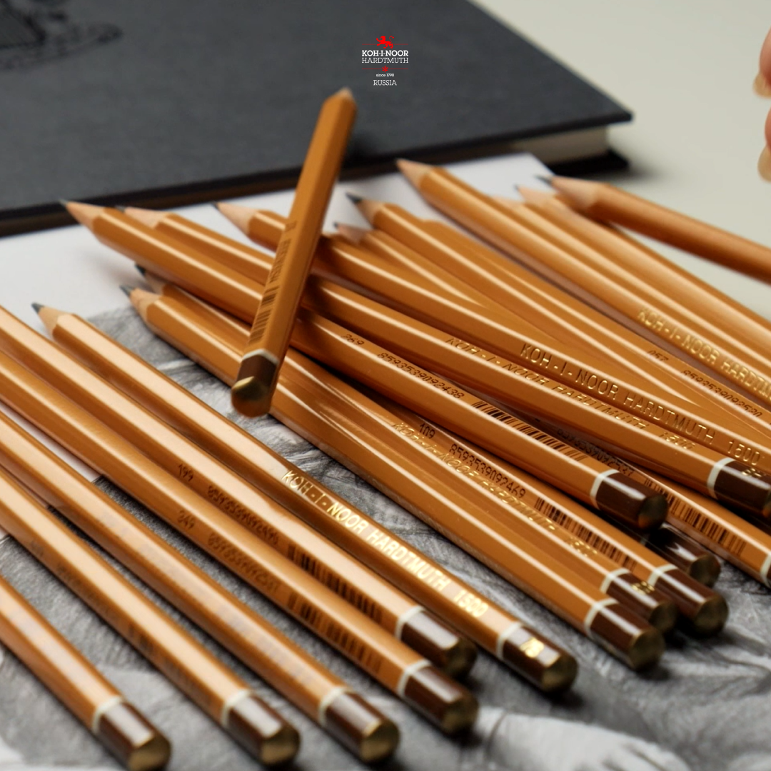Чернографитные карандаши KOH-I-NOOR в 17 видах твердостей