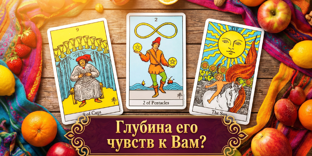 Расклад "ГЛУБИНА ЕГО ЧУВСТВ К ВАМ?"