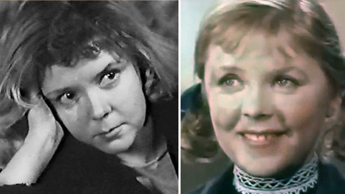 Роза Макагонова. Слева в фильме "Флаги на башне", 1958 год. Справа в фильме "Верные сердца", 1959 год