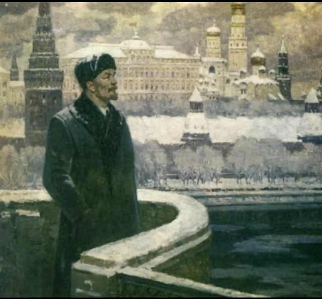 Михаил Володин. «Ленин в Москве. Март 1918». 1970