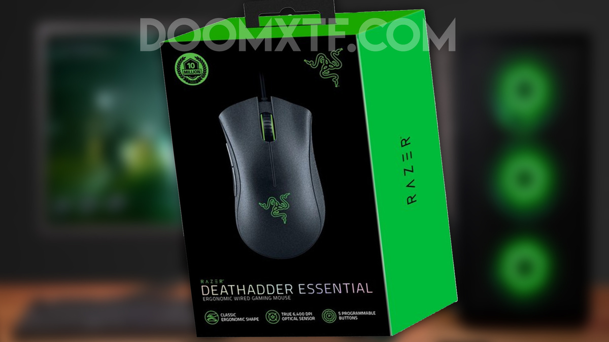 Razer Deathadder Essentials упаковка устройства.