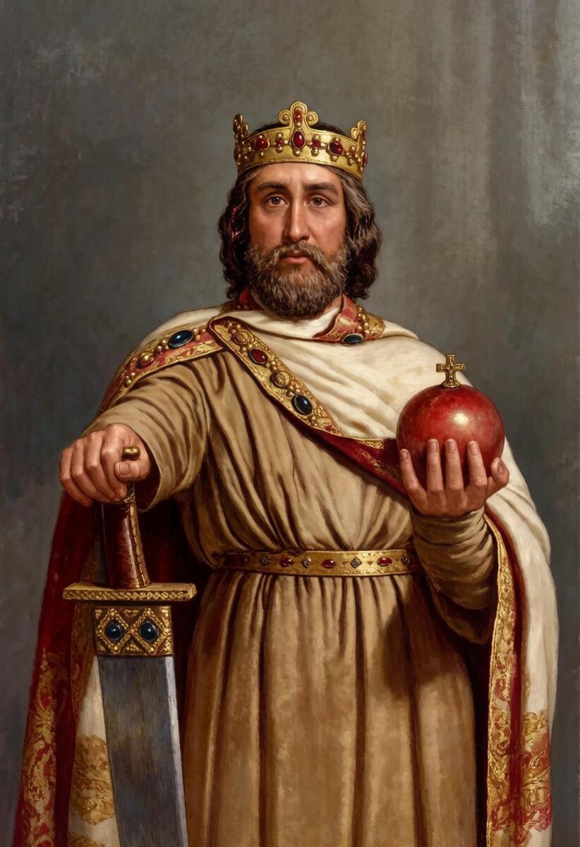 Карл Великий — король франков с 768 года (в южной части с 771 года), король лангобардов с 774 года, герцог Баварии c 788 года, император Запада с 800 года