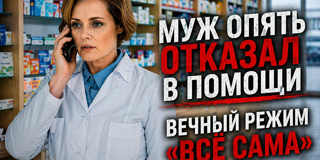 Вечный режим "ВСЁ САМА". Муж снова отказал в помощи.