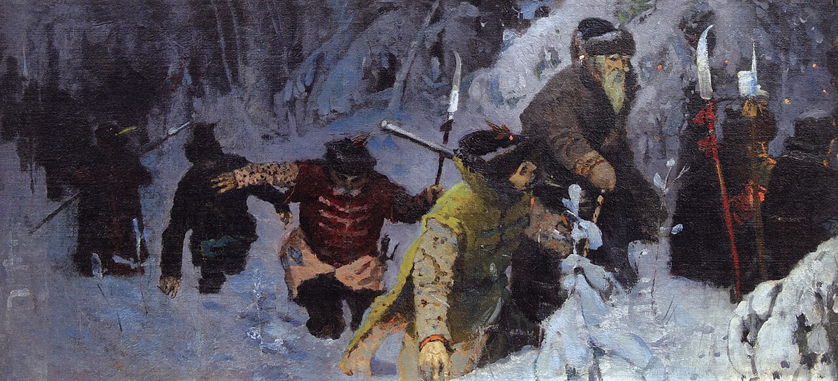 Художник Михаил Нестеров, картина "Иван Сусанин", 1884г.