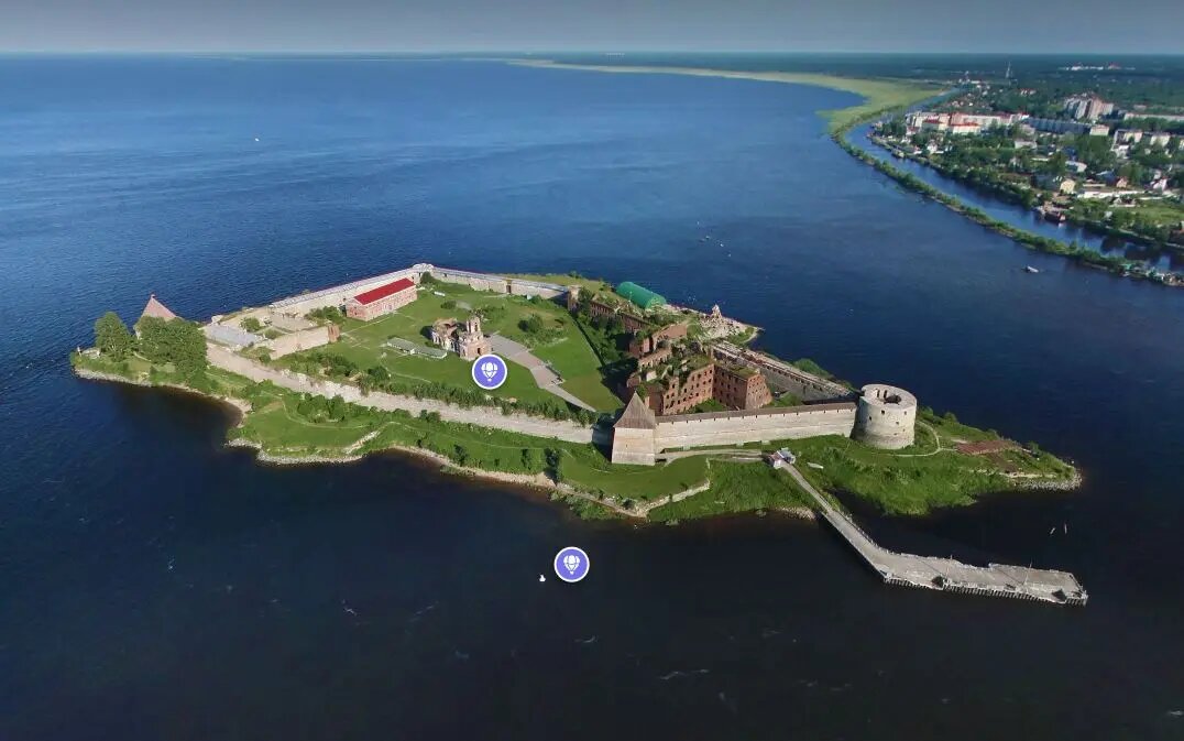    Крепость Орешек. Фото: скрин Яндекс Панорама