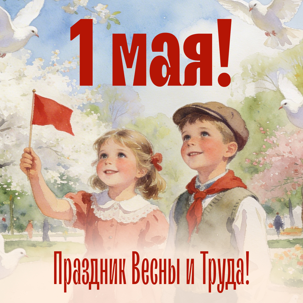 1 мая - Праздник Весны и Труда!