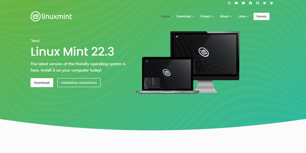сайт Linux Mint