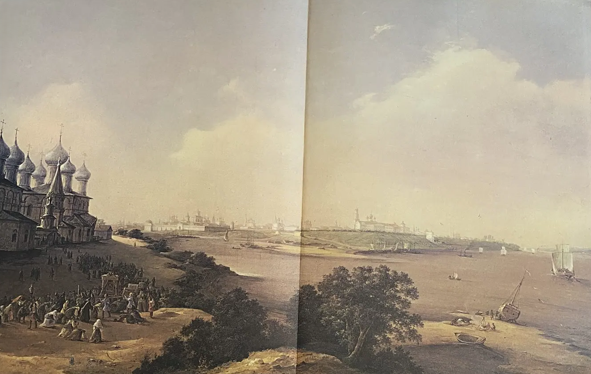 Никанор Григорьевич Чернецов (1805-1879) Вид города Ярославля. 1860г.
Масло, холст. 75× 107, Государственный Русский музей