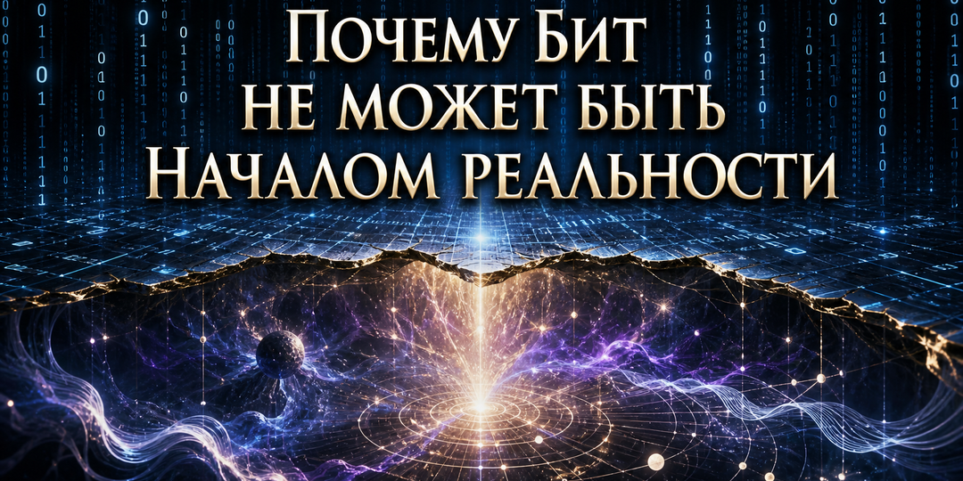 Почему бит не может быть первым кирпичиком реальности