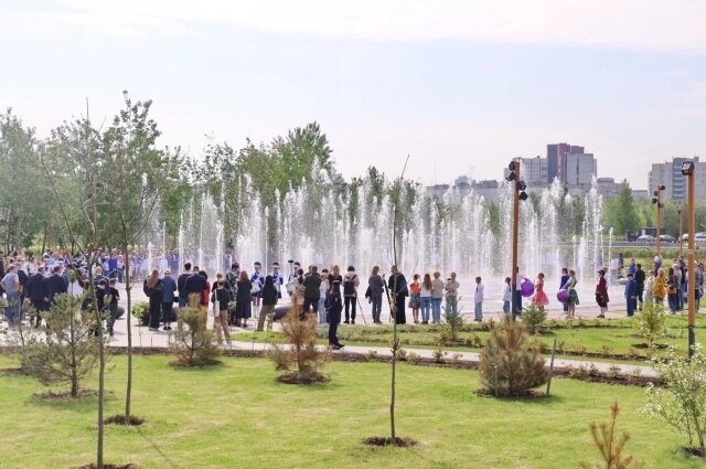    Фонтан в Линейном парке на Васильевском острове. Фото: Администрация Санкт Петербурга