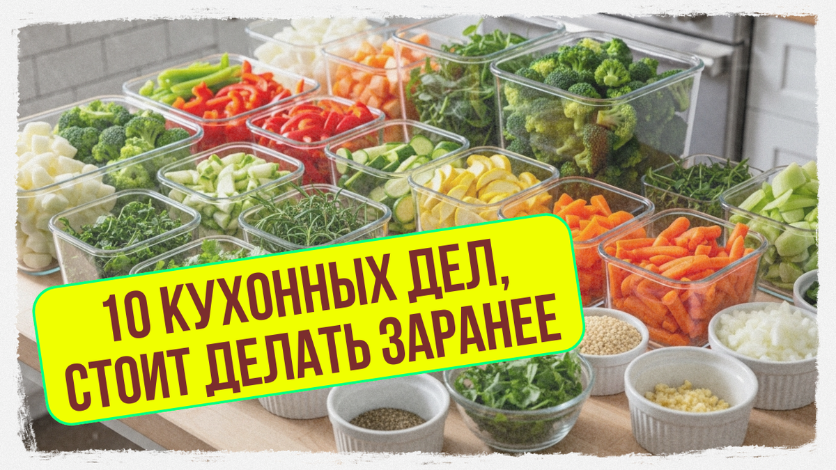 Готовьте быстрее — делайте заранее.