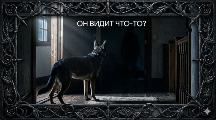 Почему собака смотрит в пустоту?