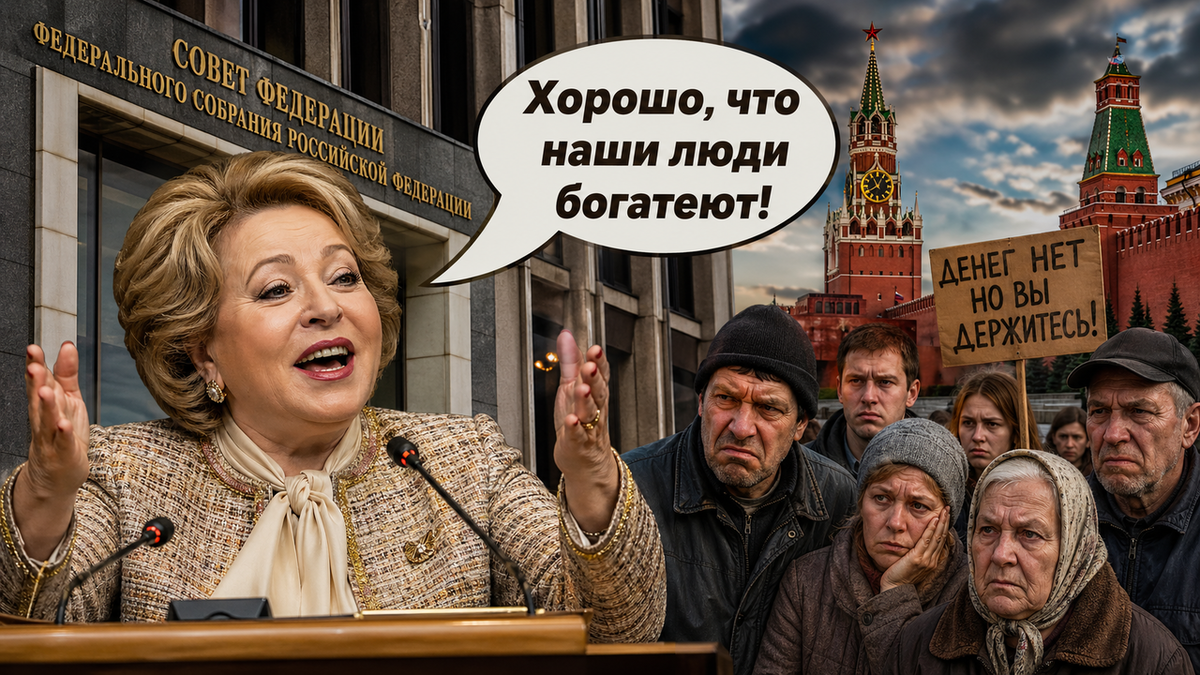 «Хорошо, что наши люди богатеют»: реакция россиян на слова Матвиенко