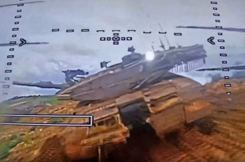 Удар по израильскому танку Merkava Mk4. 